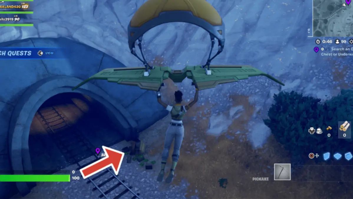 Comment détruire un chariot à choux dans Fortnite