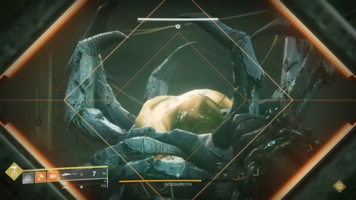 Destiny 2 Golgoroths regarde la tache jaune