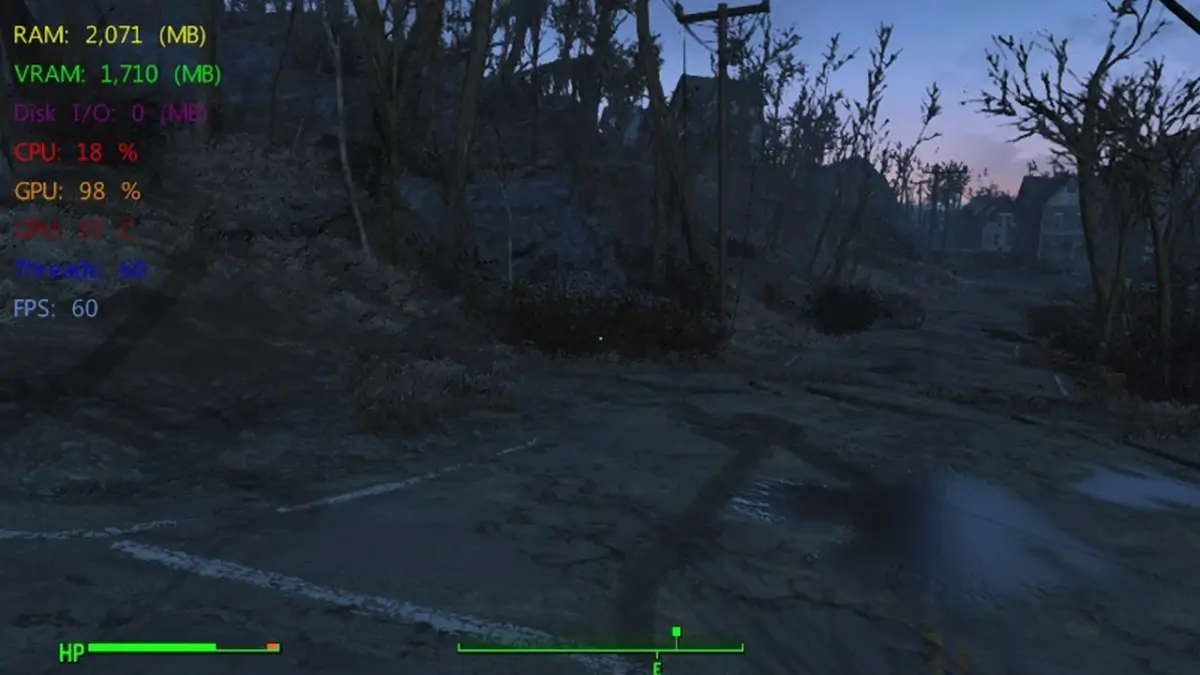 Moniteur de performances de Fallout