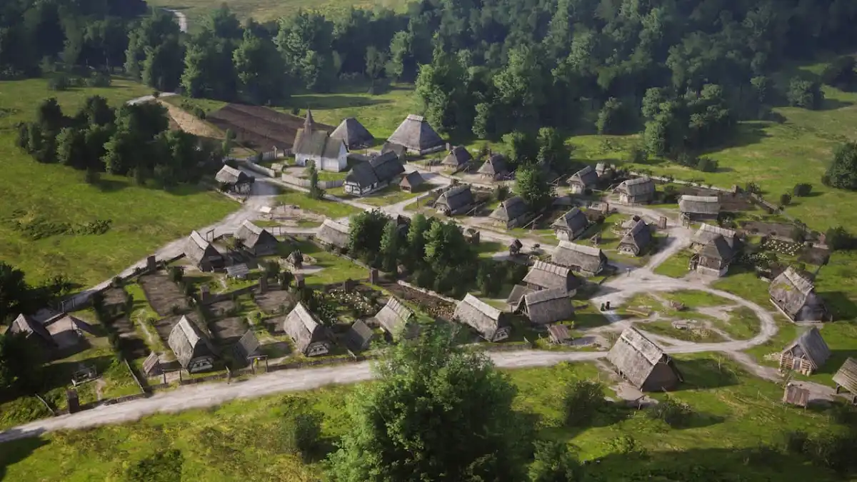 Ville des seigneurs du manoir