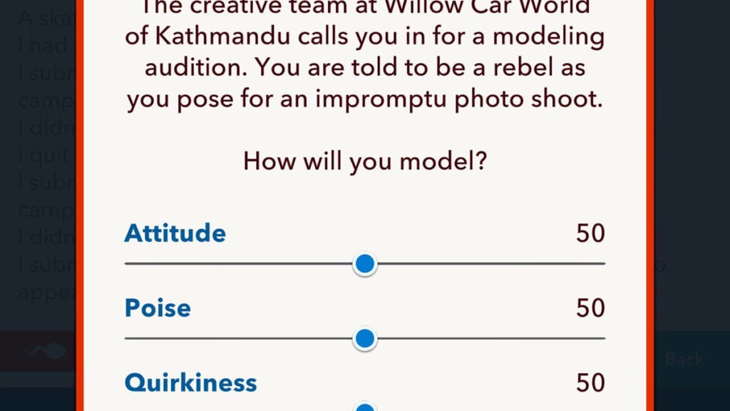 BitLife : toutes les auditions de modèles et comment les battre