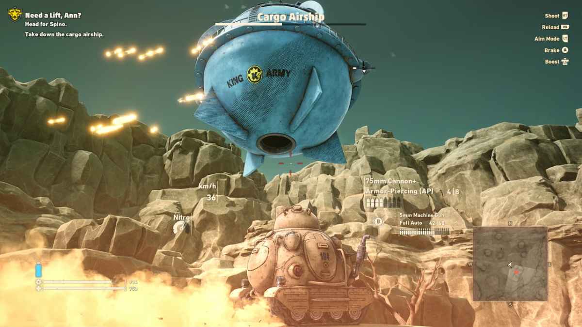 Combat de dirigeable Sand Land Cargo 2