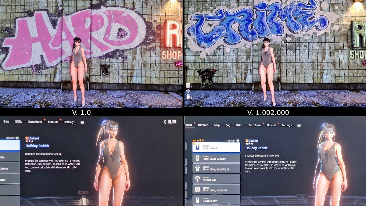 Censure du costume de lapin dans Stellar Blade