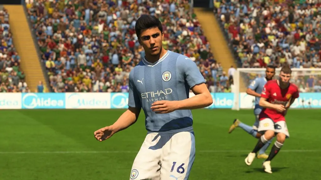 Rodri, tel qu'il apparaît sur EA FC 24.