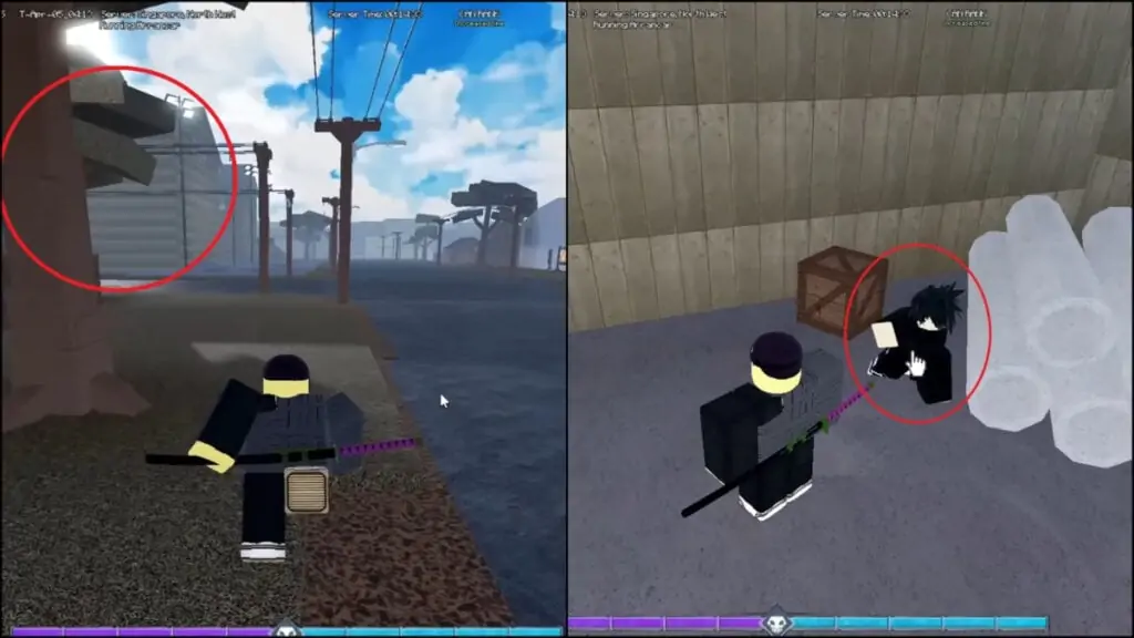 L'entrepôt et le PNJ où vous vérifiez votre progression Soul Reaper dans Type Soul