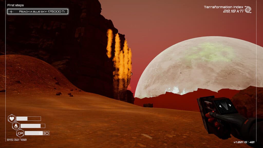 La mine d'iridium.