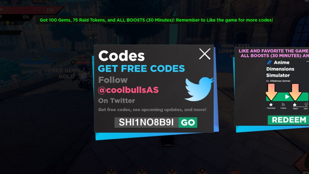 Tous les codes du simulateur Anime Dimensions dans Roblox pour avril 2024