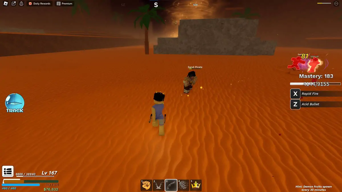 combattre les pirates des sables