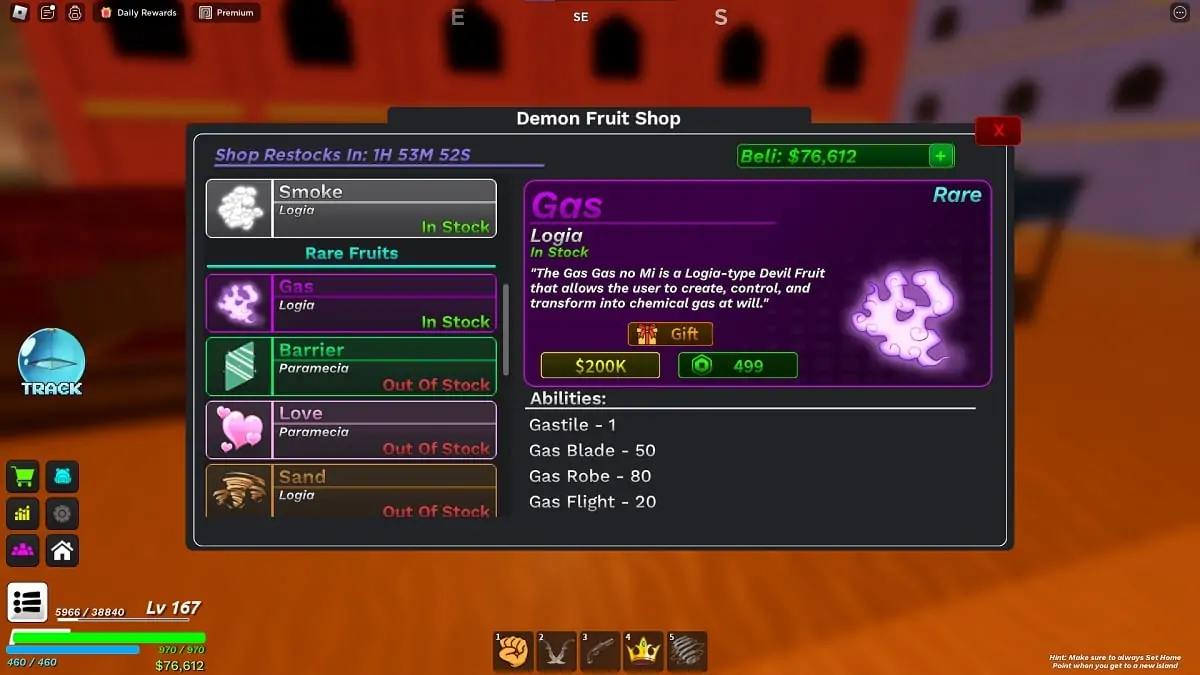 magasin de fruits du démon