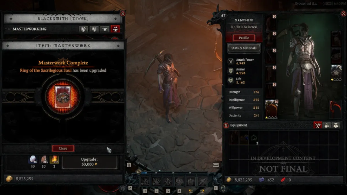 Forgeron de trempe et de maîtrise de Diablo 4
