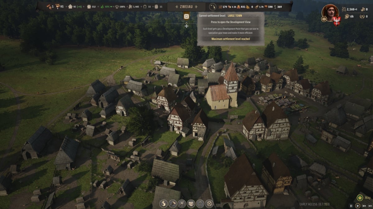 Acquisition de points de développement de Manor Lords