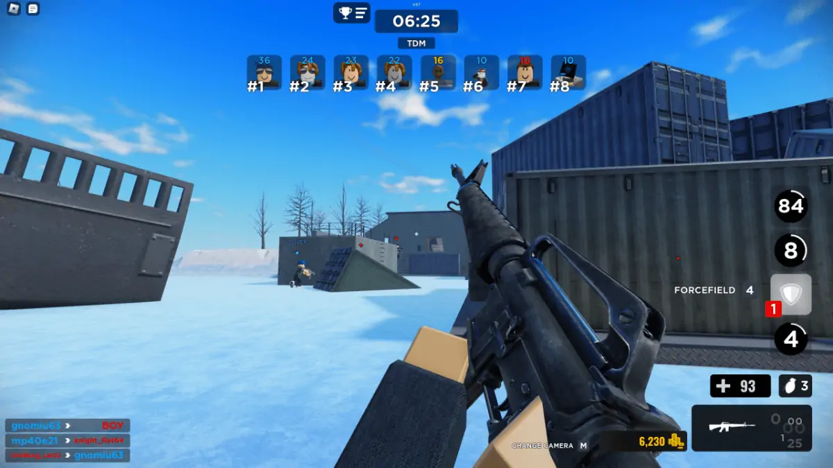 Commandes de Gunfight Arena
