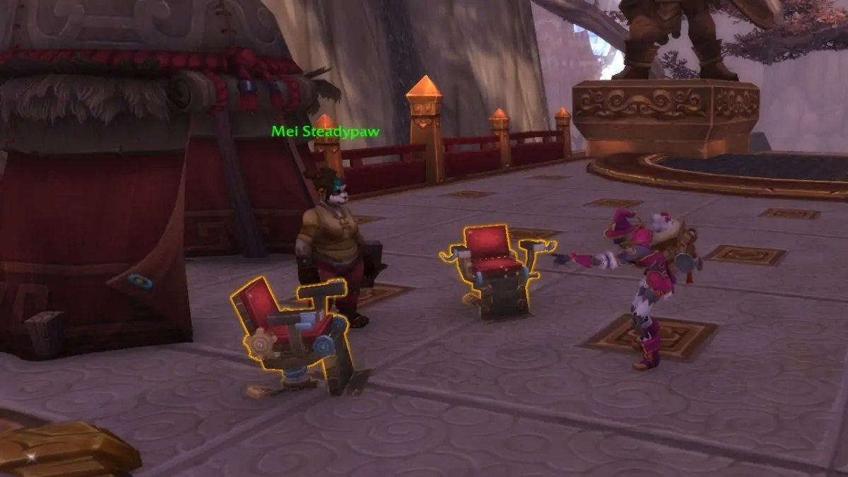 Chaise de salon de coiffure Horde Wow Remix Mists Of Pandaria