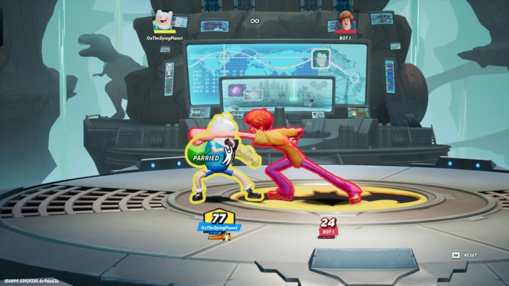 Finn utilise une parade sur Shaggy dans MultiVersus