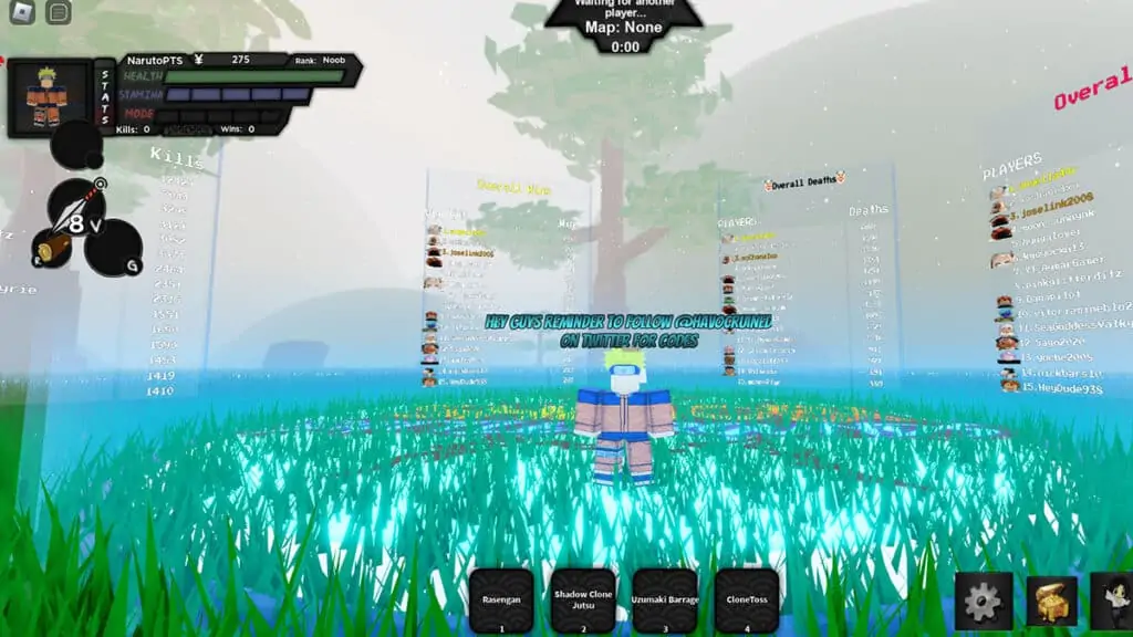 Tous les codes fonctionnels des champs de bataille Roblox Shinobi