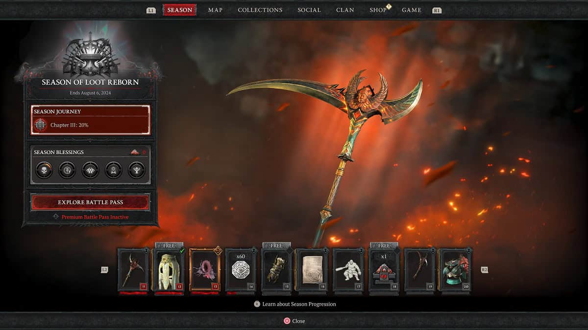 Niveaux du passe de combat et récompenses de voyage de la saison 4