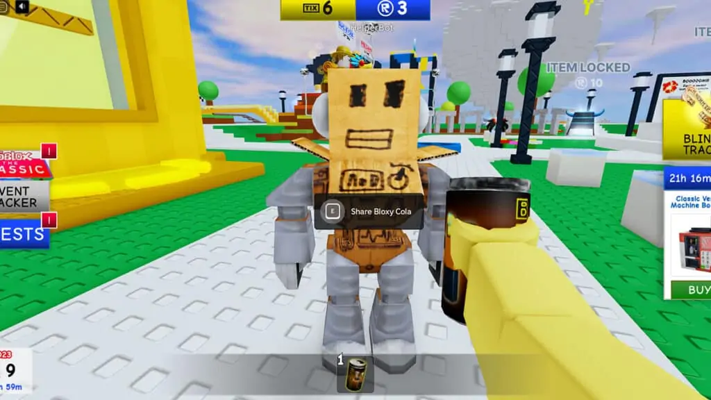 HelperBot et un verre dans le Classic