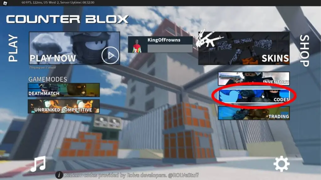 Codes de compteur Blox