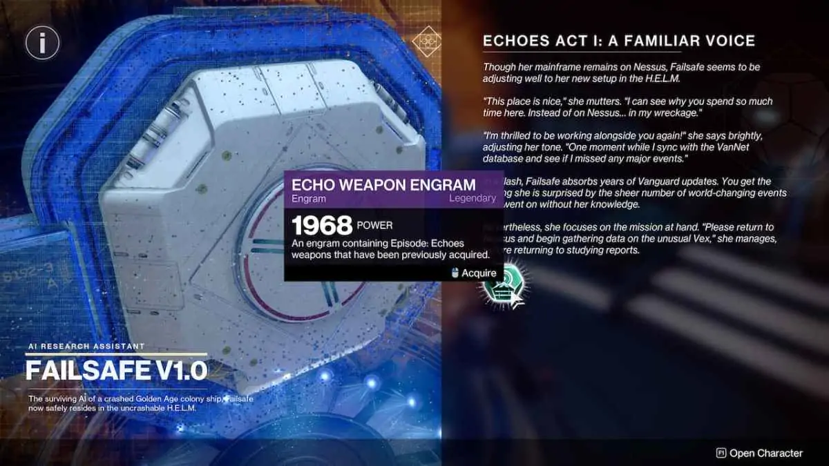 Destiny 2 Étape 7 Sécurité intégrée