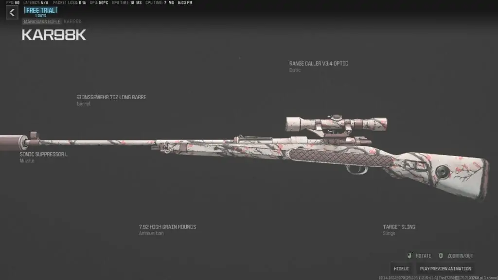 MW3 Kar98k