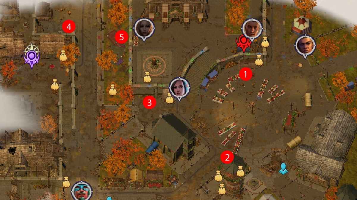 Carte des activités du festival Pathfinder Kenabres