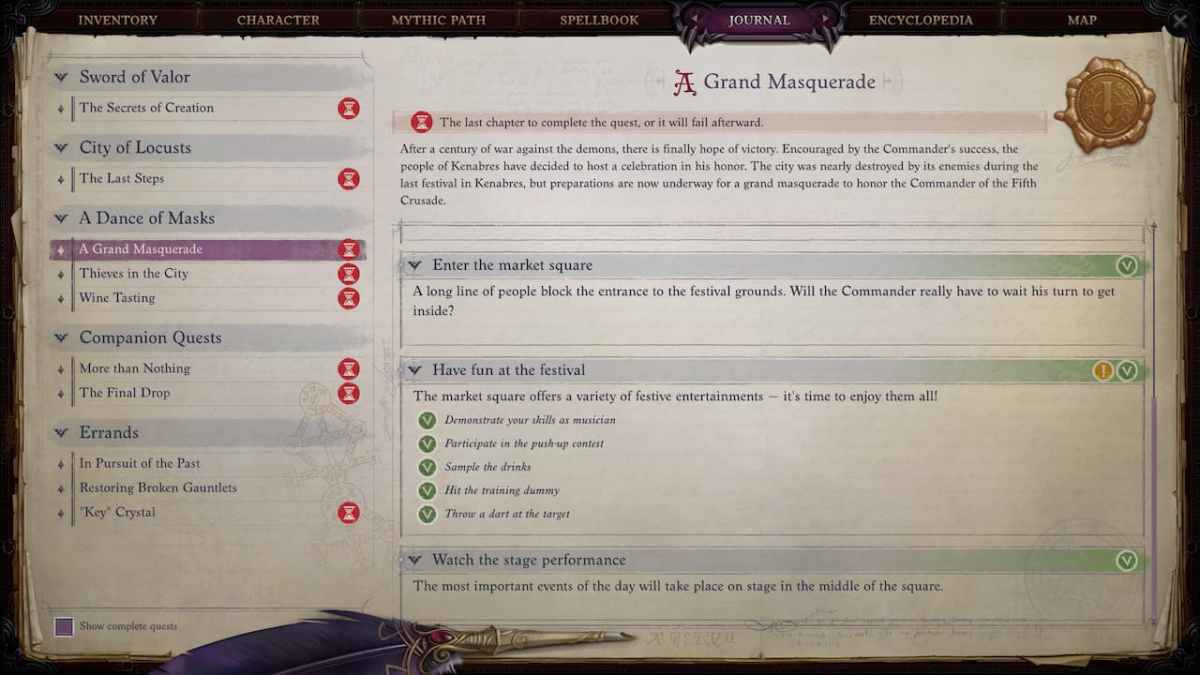 Objectifs du festival Pathfinder Colère des Justes