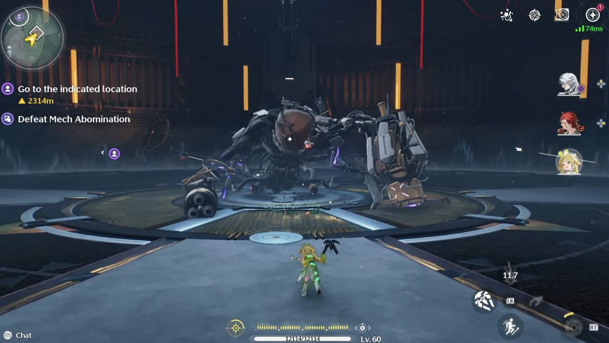 Le boss mondial Mech Abomination.