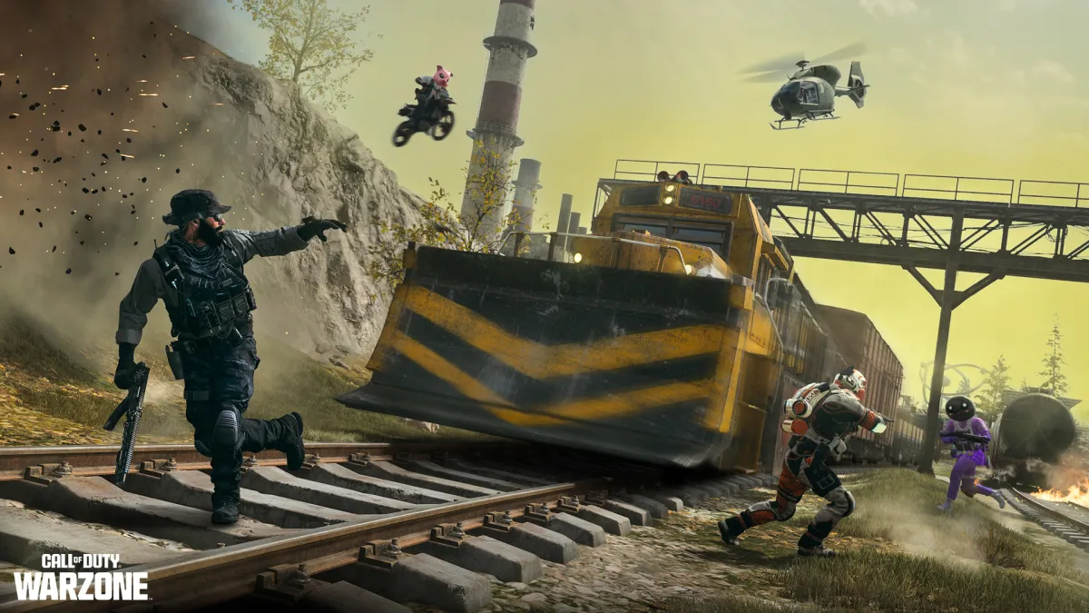 Joueur Mw3 fuyant le train