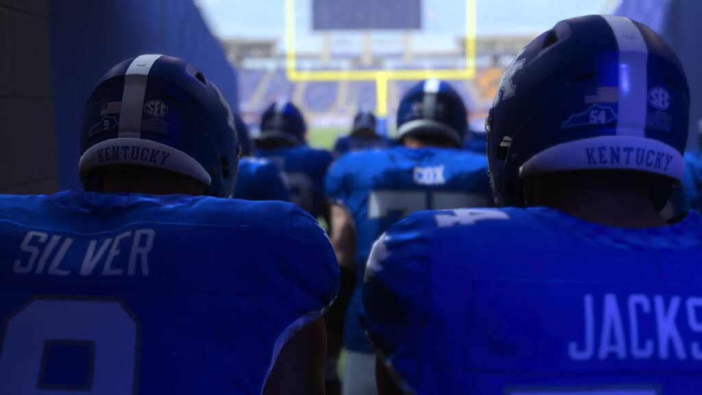 Les Wildcats entrent sur le terrain