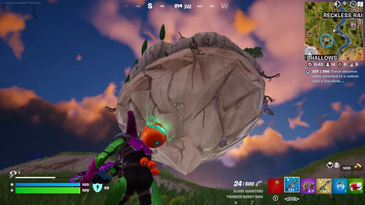 Île flottante de Fortnite