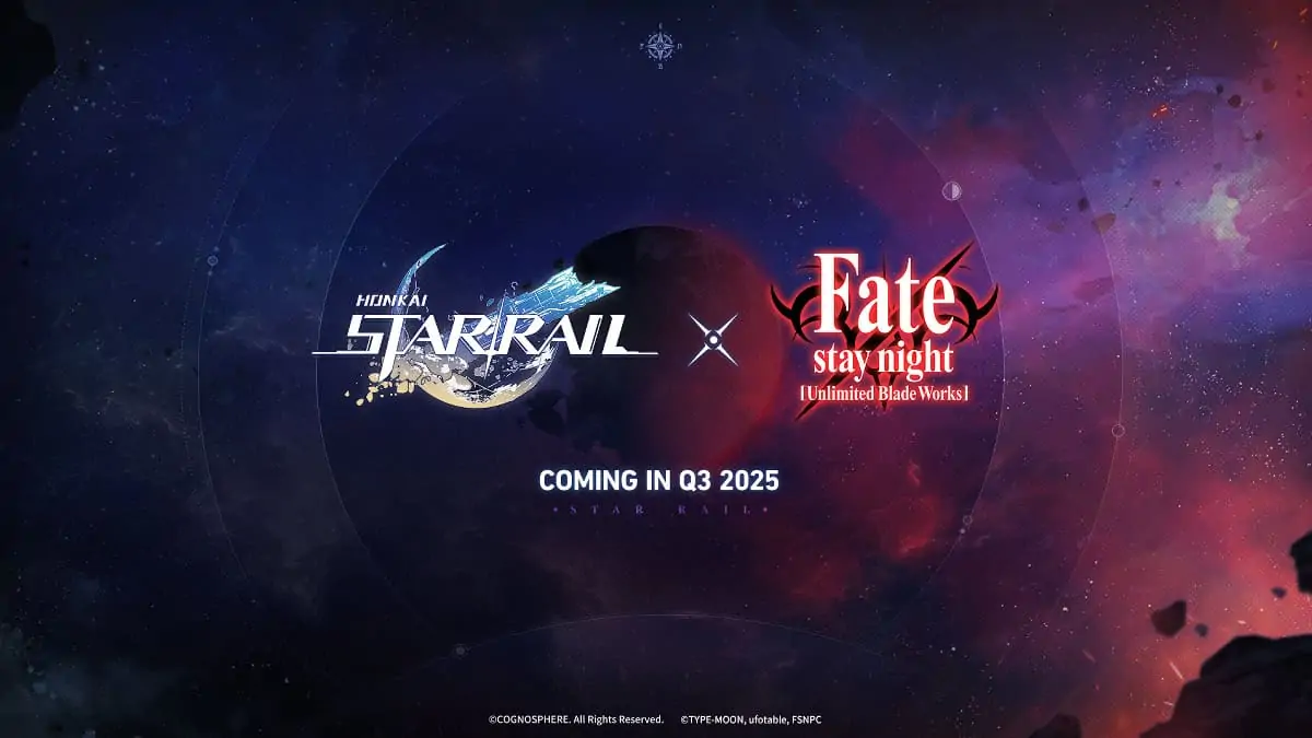 Annonce de la collaboration entre Fate Stay Night et Honkai Star Rail.