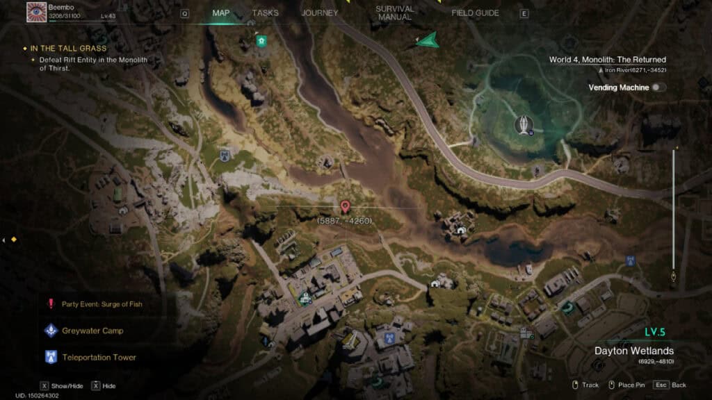 Once Human : Lieux de peinture sournois