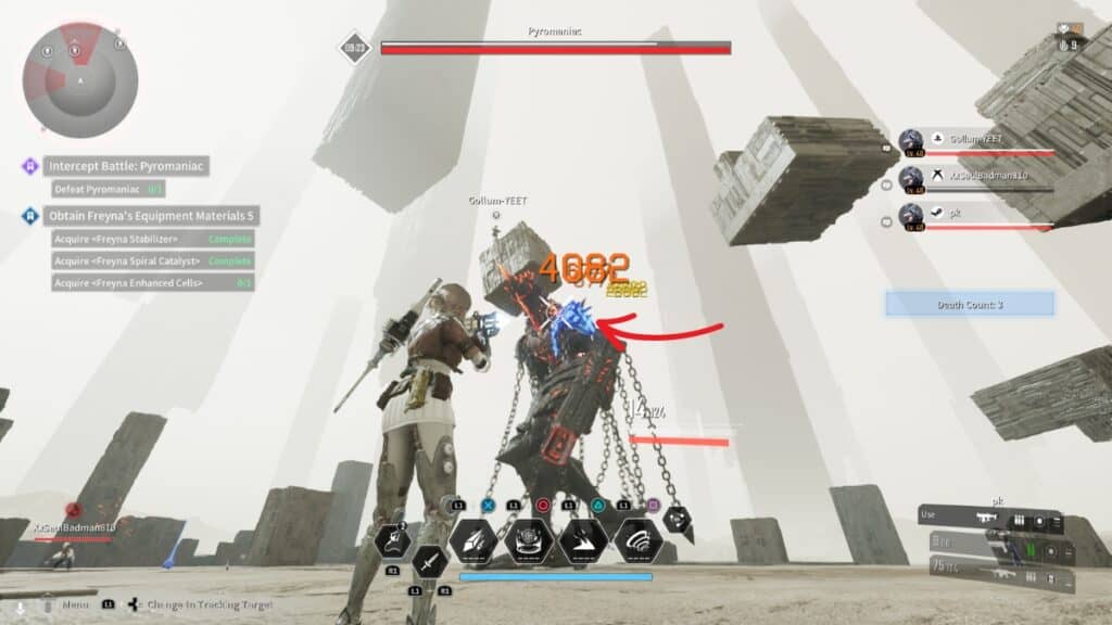 Points faibles de Pyromaniac The First Descendant