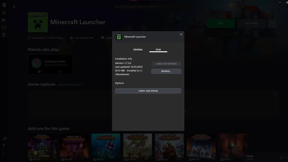 comment forcer Minecraft sur PC à se mettre à jour