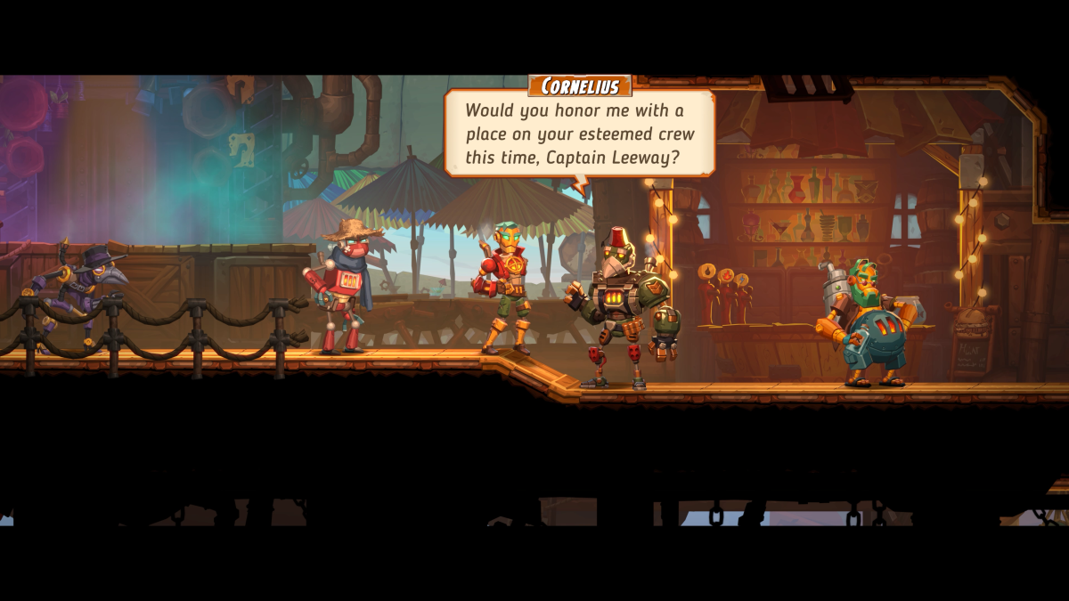 Recrutement du bar SteamWorld Heist 2