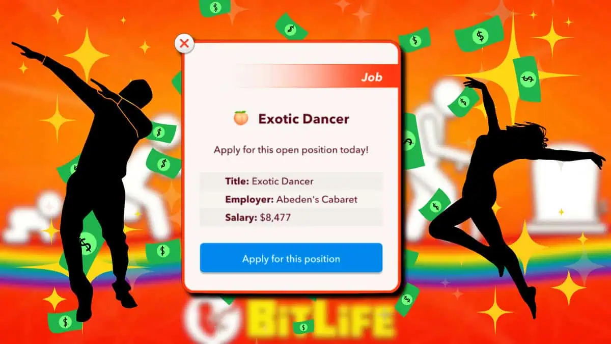 BitLife : Comment devenir strip-teaseuse