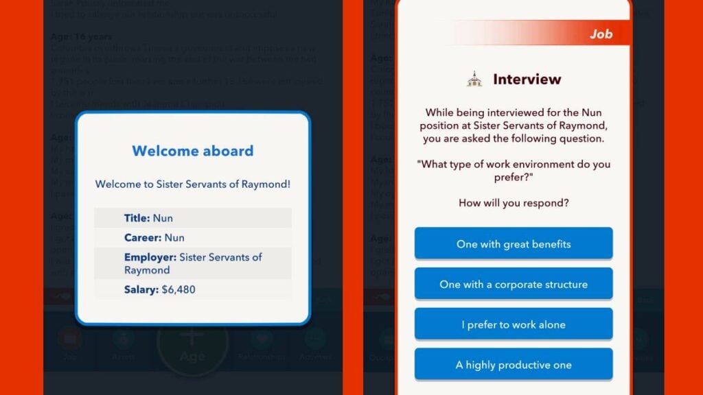 BitLife : Comment devenir une religieuse