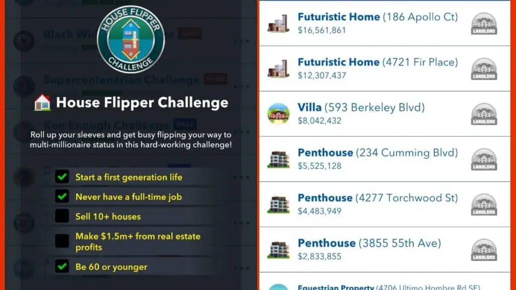 BitLife : Comment relever le défi du spéculateur immobilier