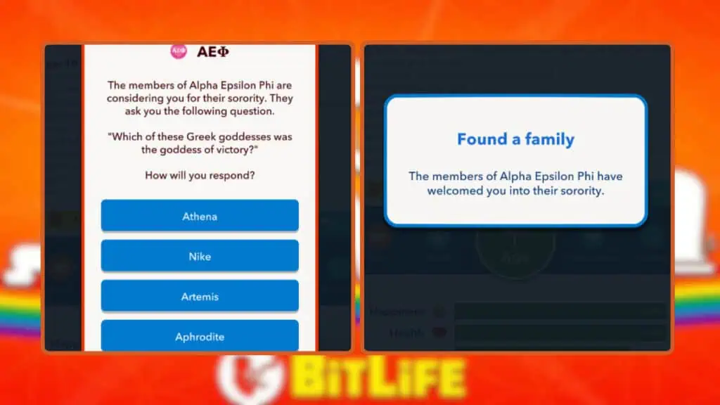 comment rejoindre la sororité bitlife
