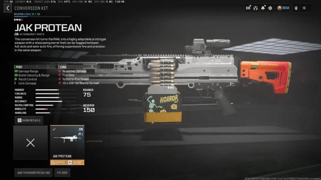 Kit de conversion protéiforme JAK pour la saison 5 de Warzone MW3