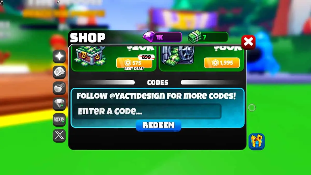 Échanger des codes dans Roblox Launch Into Space Simulator