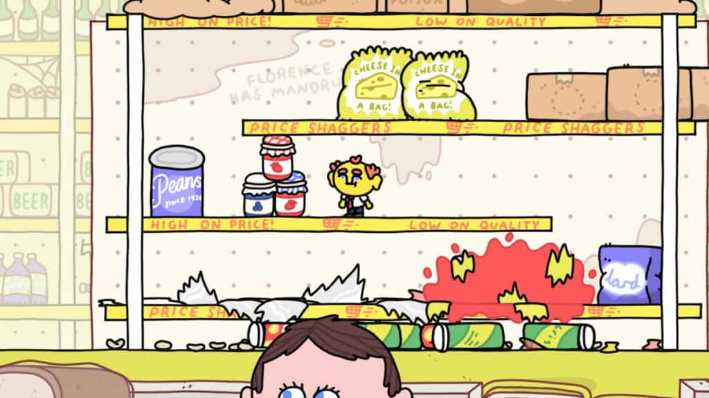 Une image du magasin dans Thank Goodness You're Here!