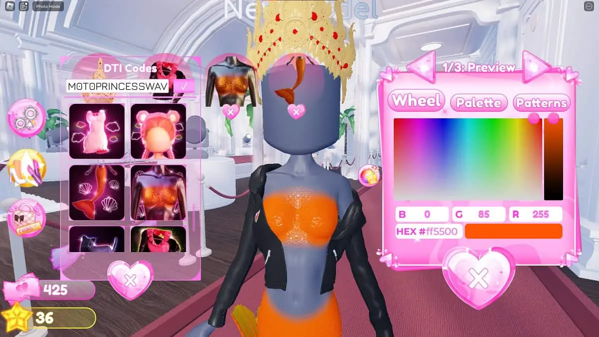 tenue de sirène de la quête du jeu dans la robe Roblox pour impressionner