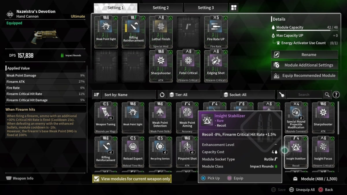 Guide du premier descendant Luna : meilleure construction, équipement, armes, modules et plus encore