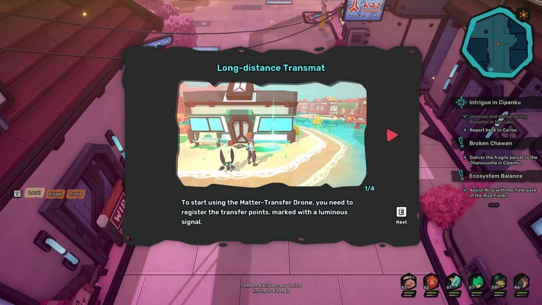 Comment se téléporter In Temtem ?