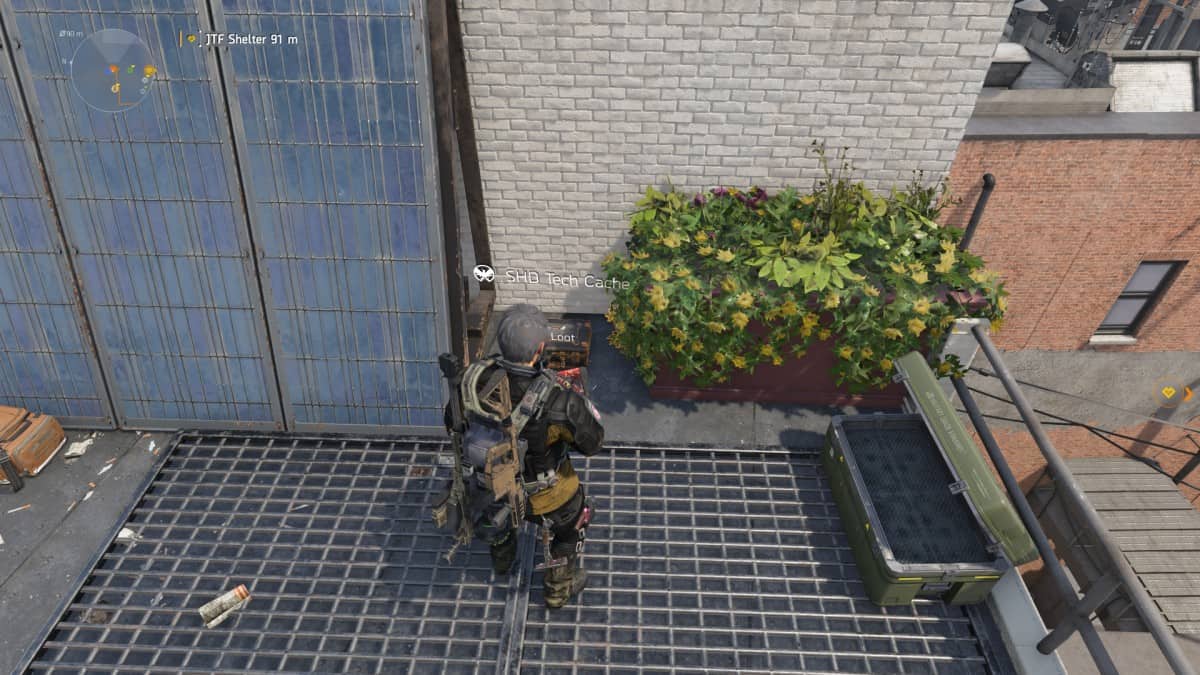 The Division 2: Emplacements des caches SHD Tech à Battery Park