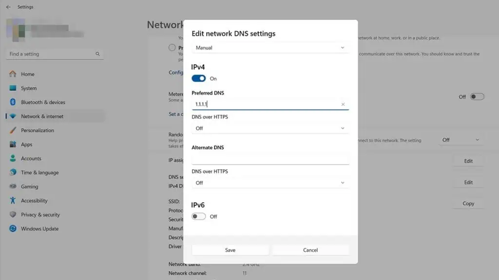 Modifiez vos paramètres DNS pour corriger l'erreur de rafale de paquets de Black Ops 6