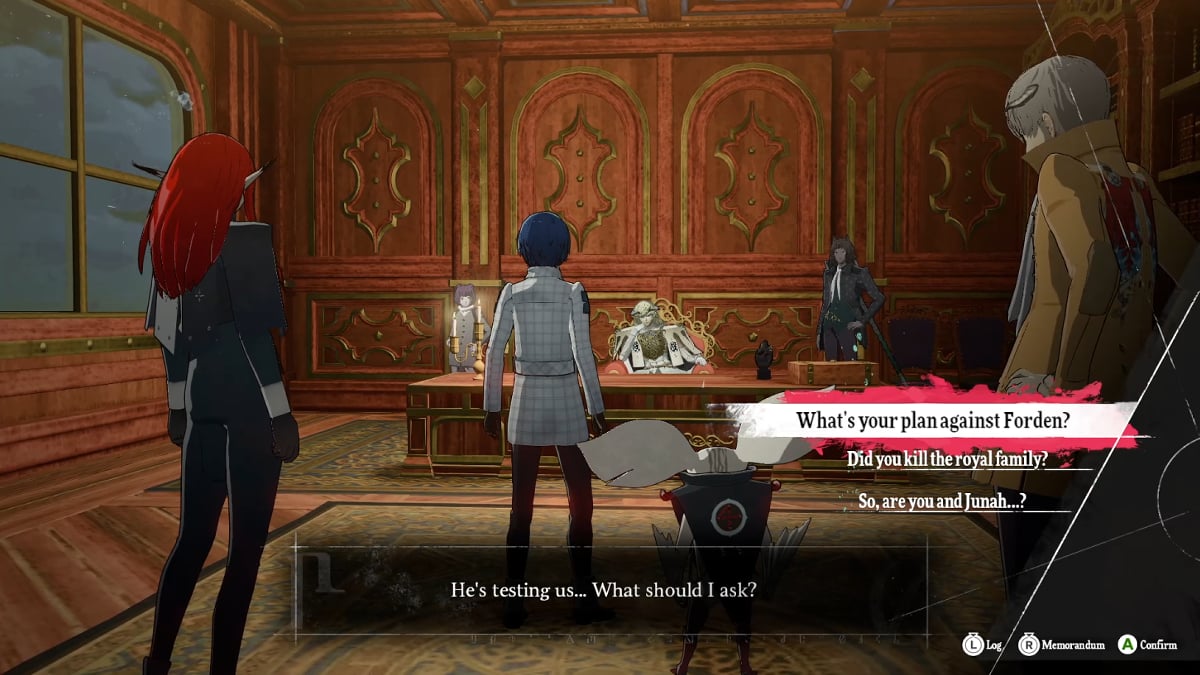 Répondre à la question de Louis dans Metaphor : ReFantazio