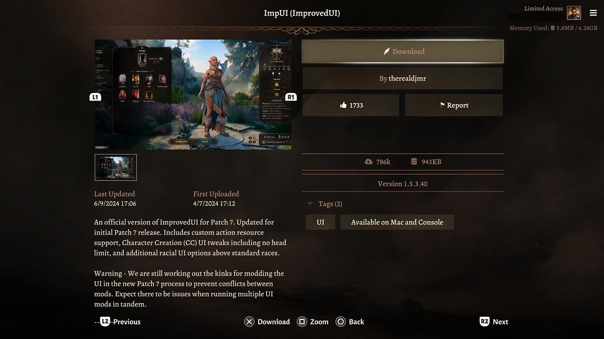 comment installer les mods baldurs gate 3 sur ps5