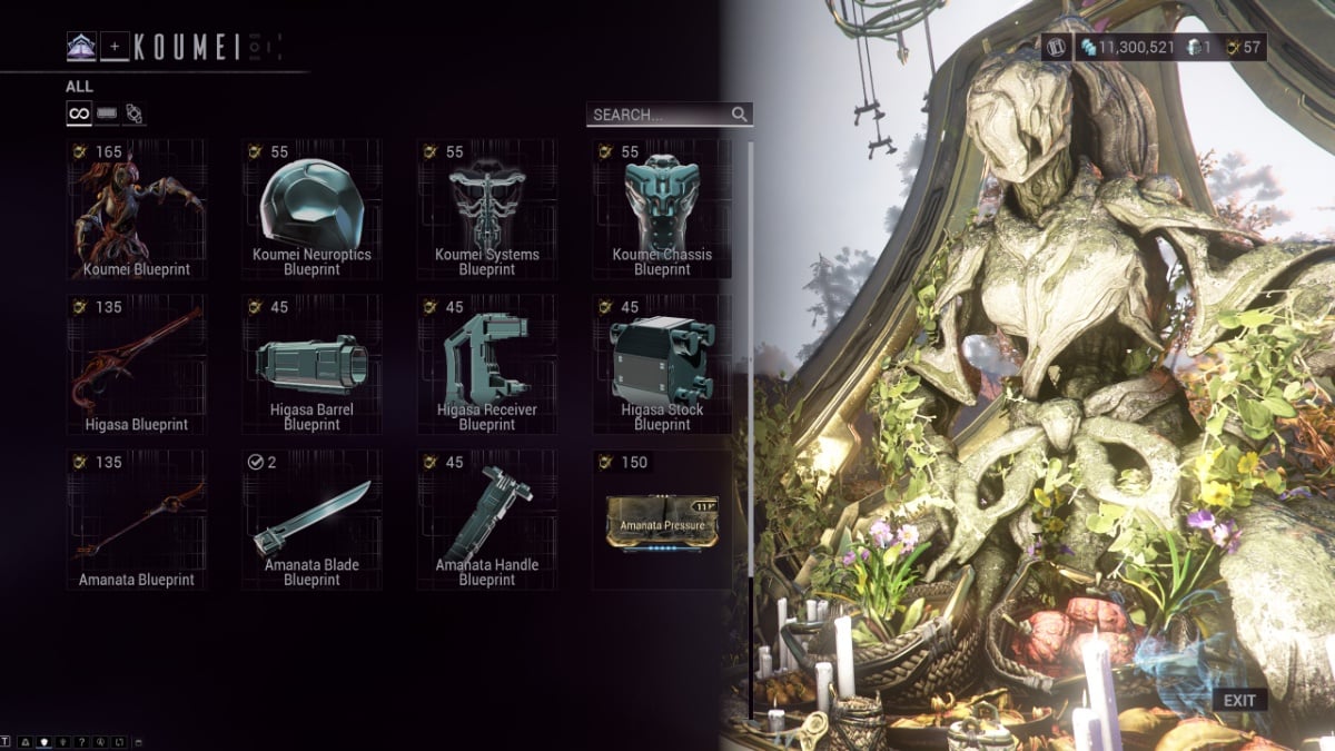 Boutique Warframe Koumei